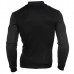 Fashion Horns Buttons Design Patchwork Pullovers Casual Knitted Stand Collar Sweater For Men