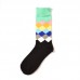 Men Sub  gradient Cotton Breathable Socks Comfortable Casual Sports Long Tube Socks