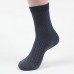 Comfortable Men Bamboo Fiber Socks Casual Business Anti  Bacterial Deodorant Breatheable Man Long Sock 5 Colors By Random