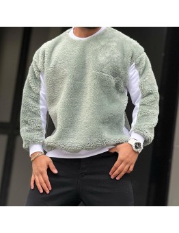 Men's coral fleece light warm sweatshirt HF0502-03-04