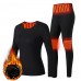 Men Women Electric Heated Underwear Suit Thermal Elastic Heating Pants Winter
