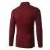 Fashion Mens Downneck Solid Color Pullover Classic Diamond Pattern Slim Fit Knitte Sweater