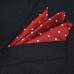 Dot Polyester Men Suit Pocket Square Banquet Wedding Handkerchief Towel