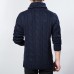 Fall Winter Mens Casual Sweater Coat Knitted Cardigan Large Lapel Long sleeves Tide Sweater